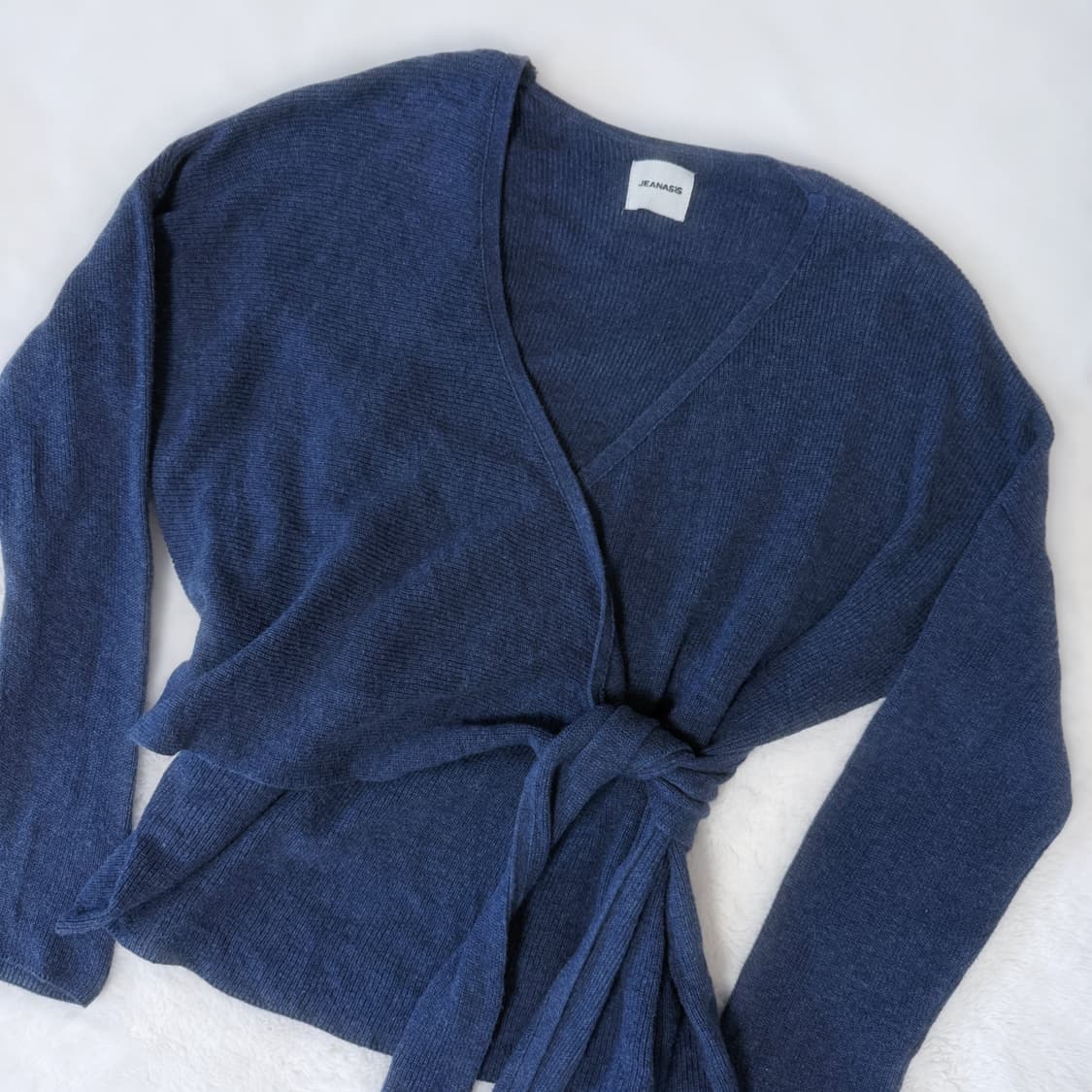 Jeanasis 갸루깔 딱붙 트위스트 가디건  상품이미지2