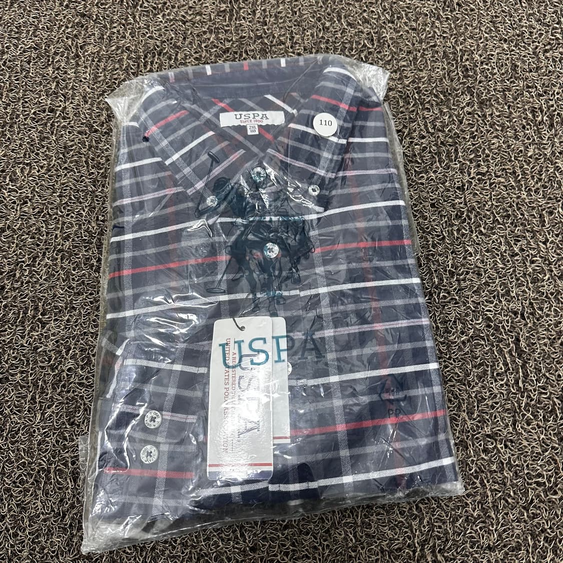 [새상품] POLO USPA 폴로 체크 셔츠 110(2XL) 상품이미지9