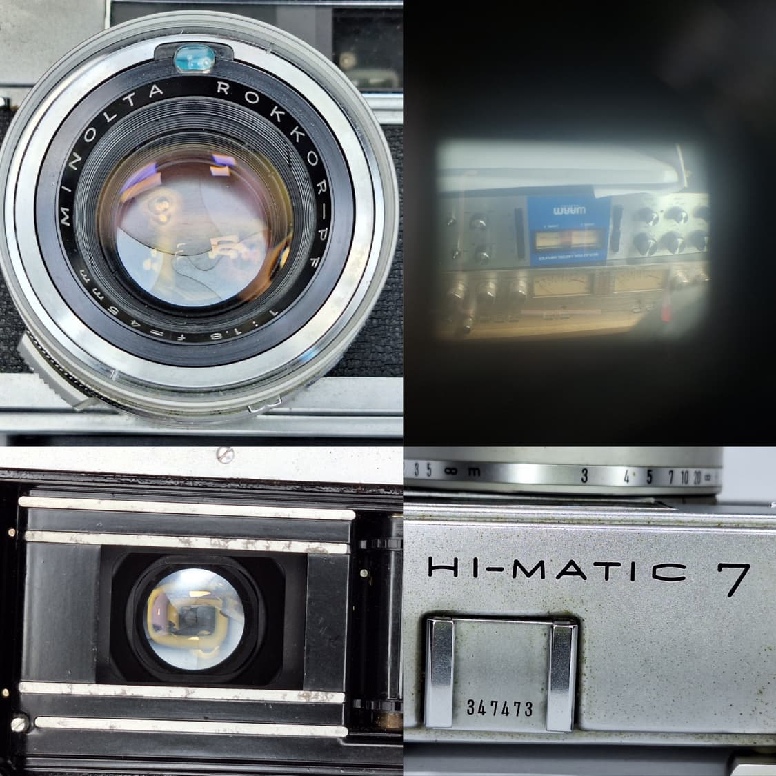 미놀타 Hi-Matic 7 하이매틱 필름카메라 풀세트/외장 노출계,가방  상품이미지2