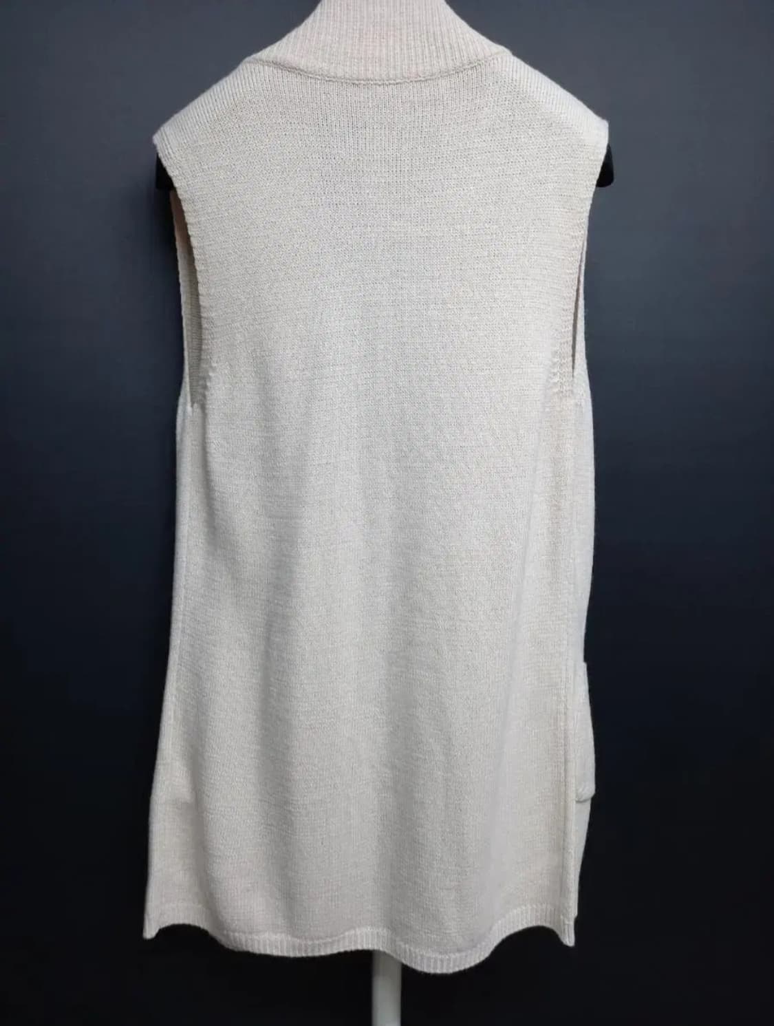 새 SJ WANI 캐시미어블랜 롱 니트 베스트 55 상품이미지5