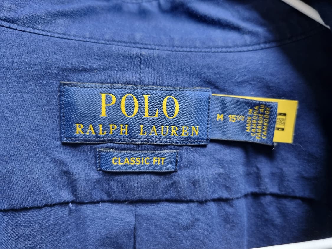 남성 2022 폴로 랄프로렌 QR인증 네이비 NAVY 긴팔 남방 셔츠 상품이미지3