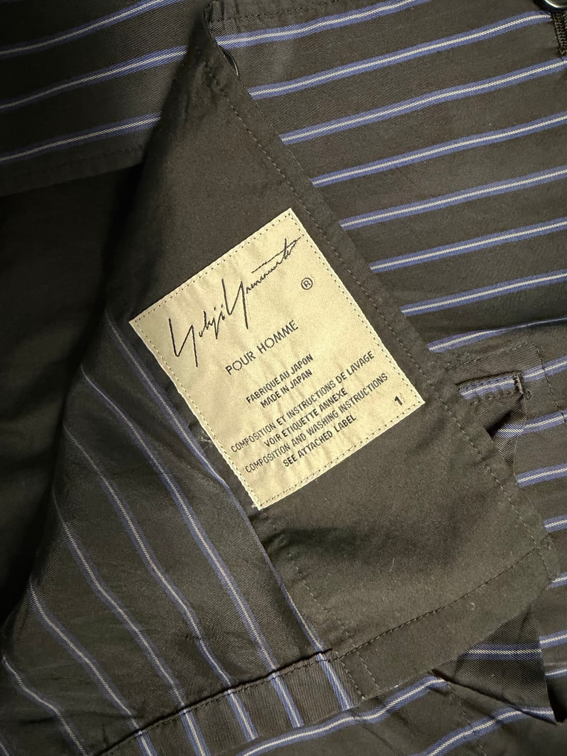 (신세계국내탭⭕️) 요지 야마모토 뿌르 옴므 최상위라인 셔츠 자켓 상품이미지2