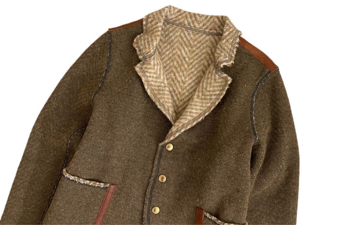 캐피탈 헤링본 유즈드가공 자켓 레이디스 상품이미지3