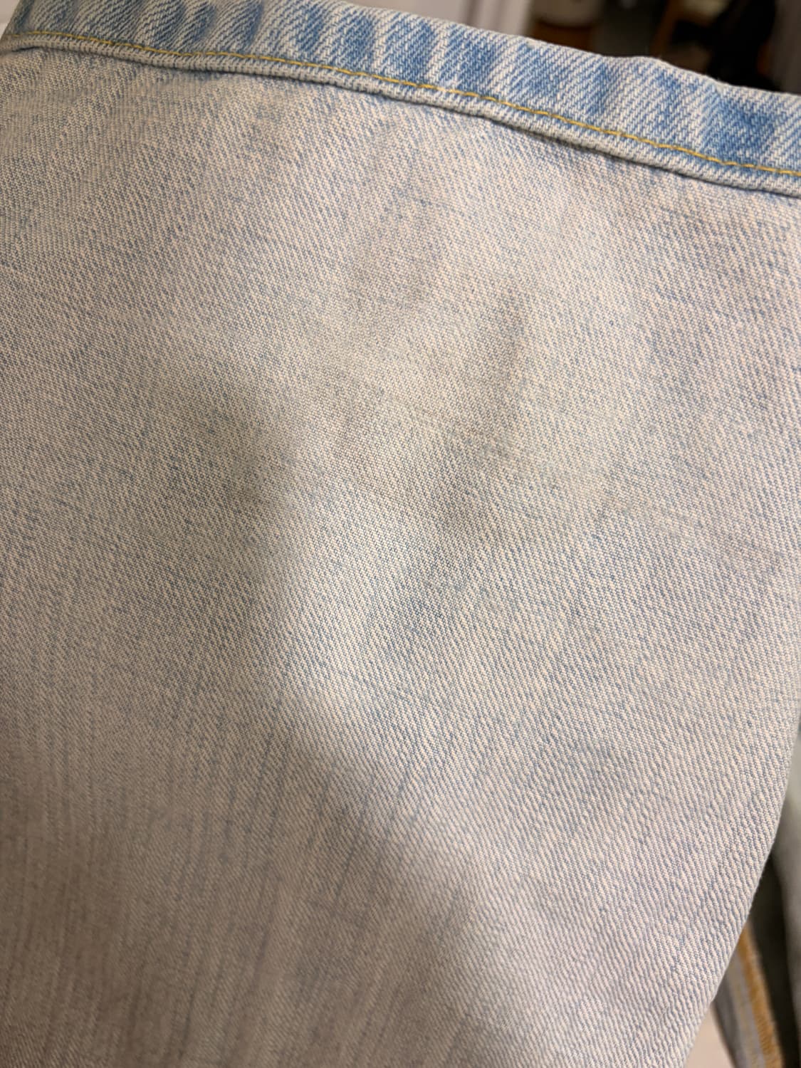 노아 플리츠 진 라이트 워시 상품이미지5