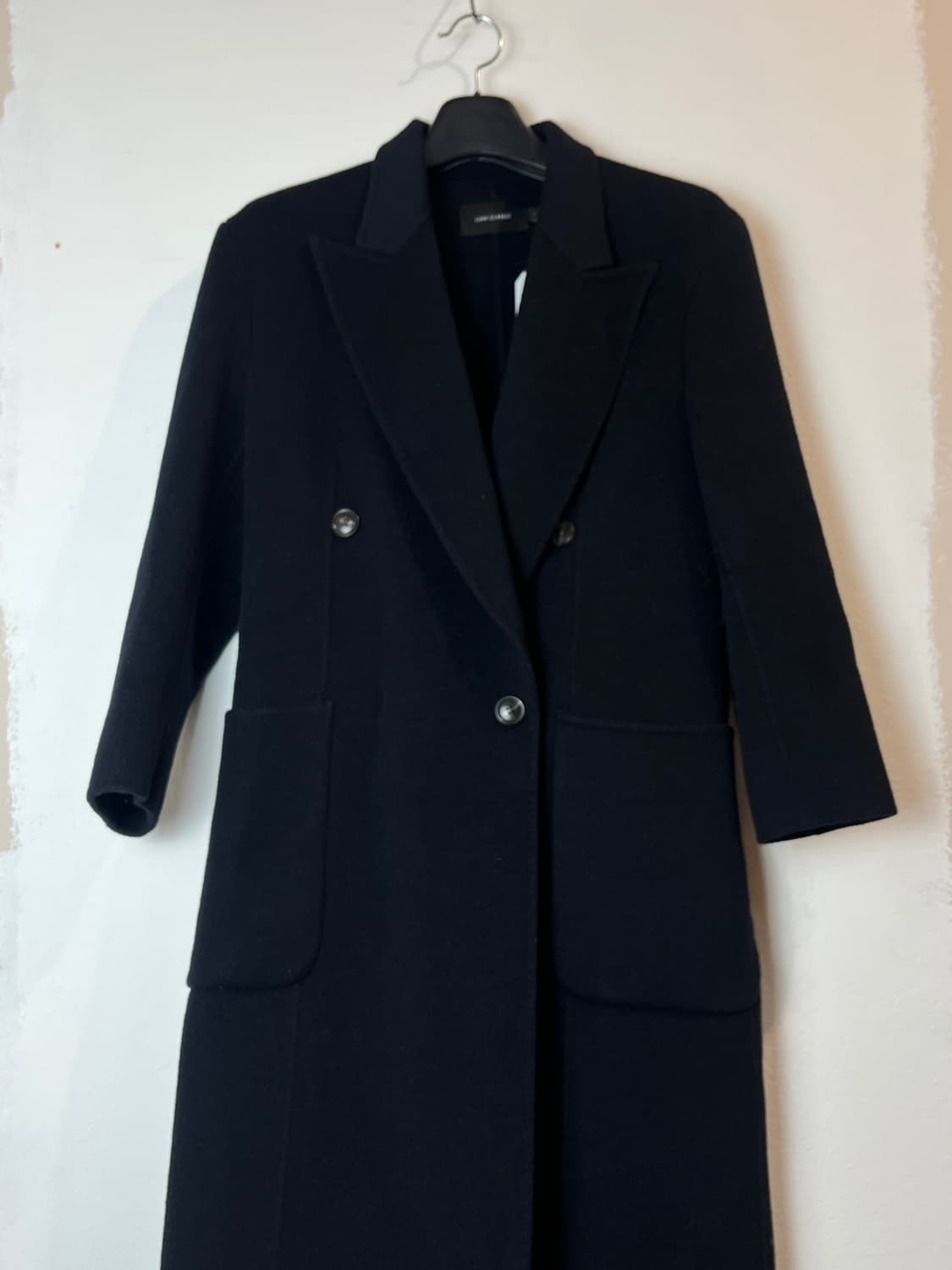 로우 클래식 더블 브레스티드 울 코트 상품이미지3