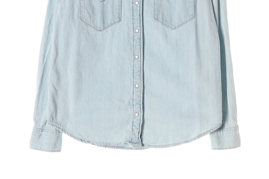 리바이스 연청 웨스턴 데님 셔츠 XS 상품이미지4