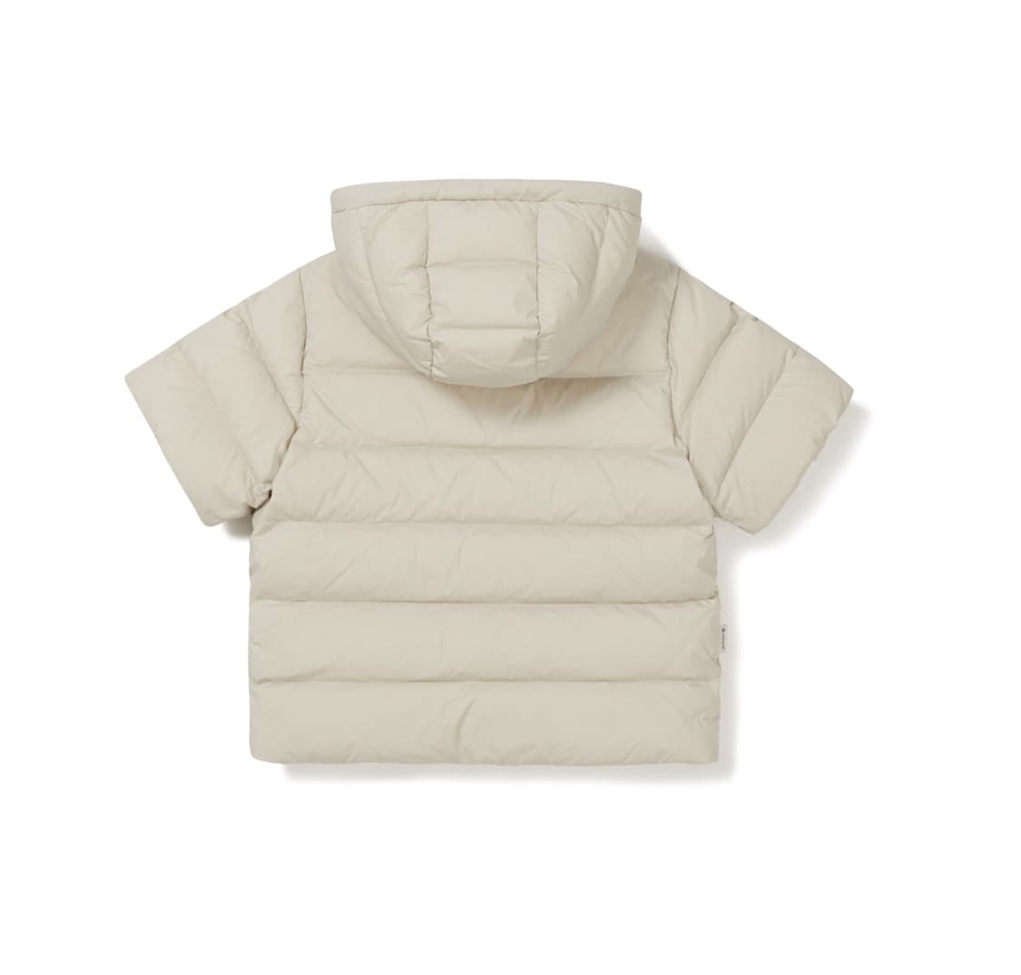 스노우피크 반팔 후드 패딩 자켓 라이트베이지 M 상품이미지6