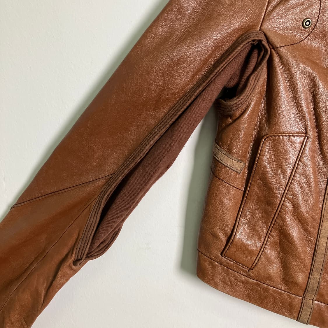 DOHC 브라운 크롭 양가죽 자켓 S 상품이미지7