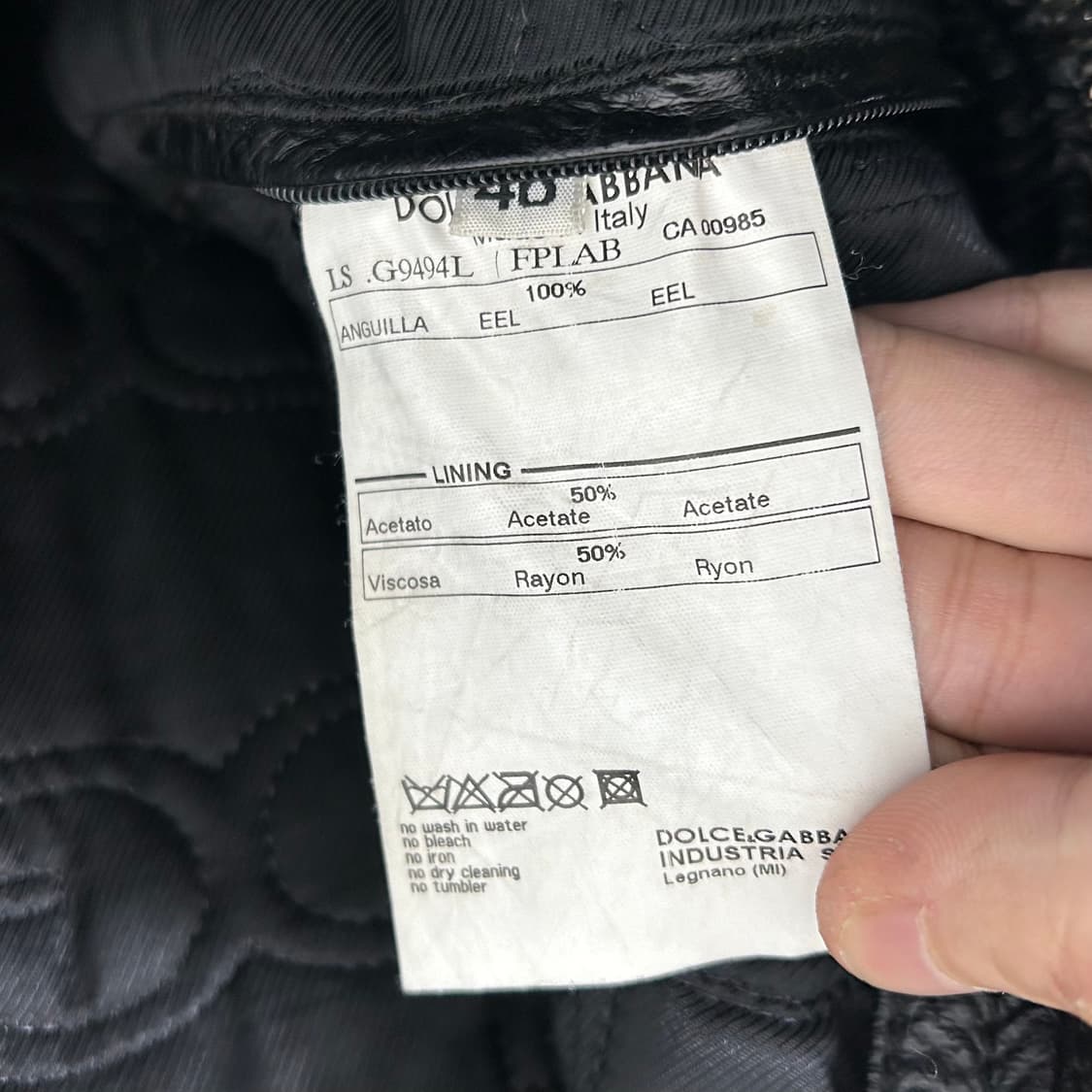 돌체앤가바나 아카이브 악어가죽 라이더 자켓 상품이미지10