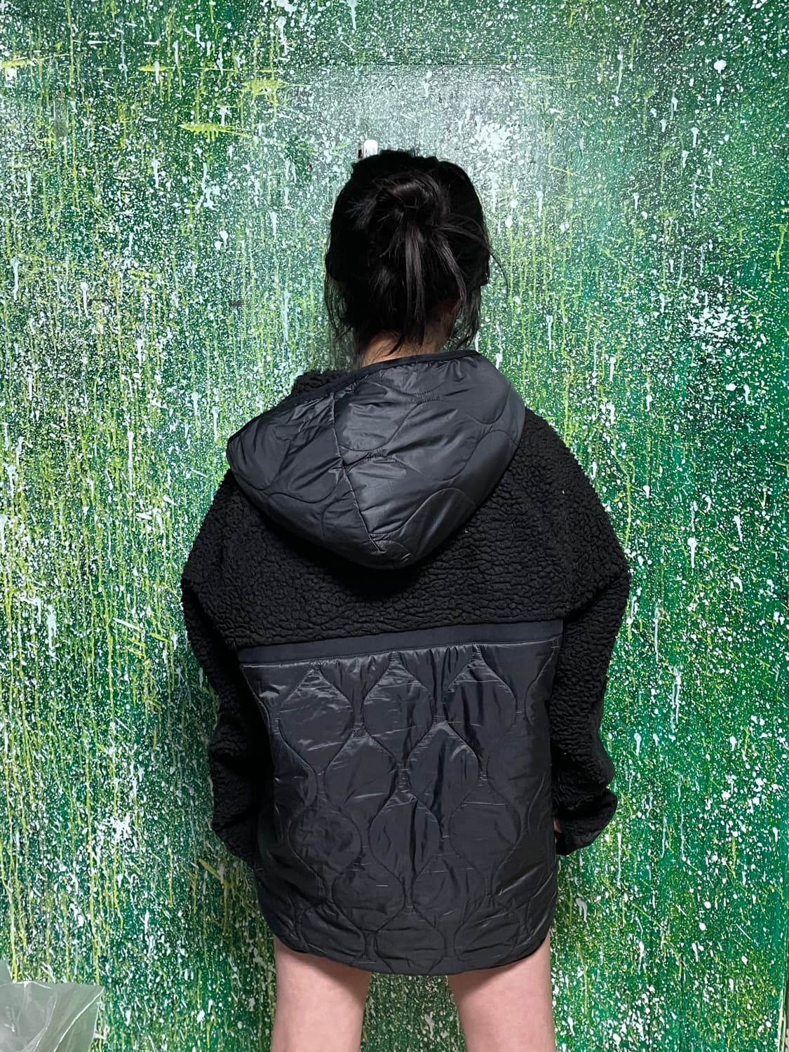 나이키 블랙 플리스 후리스 집업 후드 바람막이 점퍼 2XL 상품이미지2