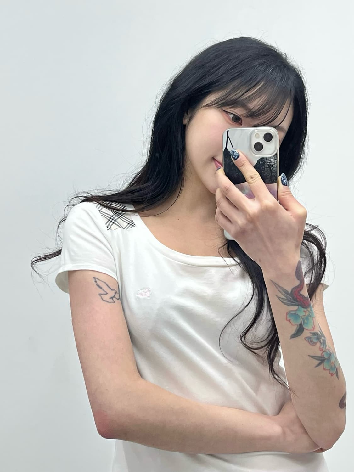 Burberry 블루라벨 노바체크 핑크 로고 반팔티 상품이미지3