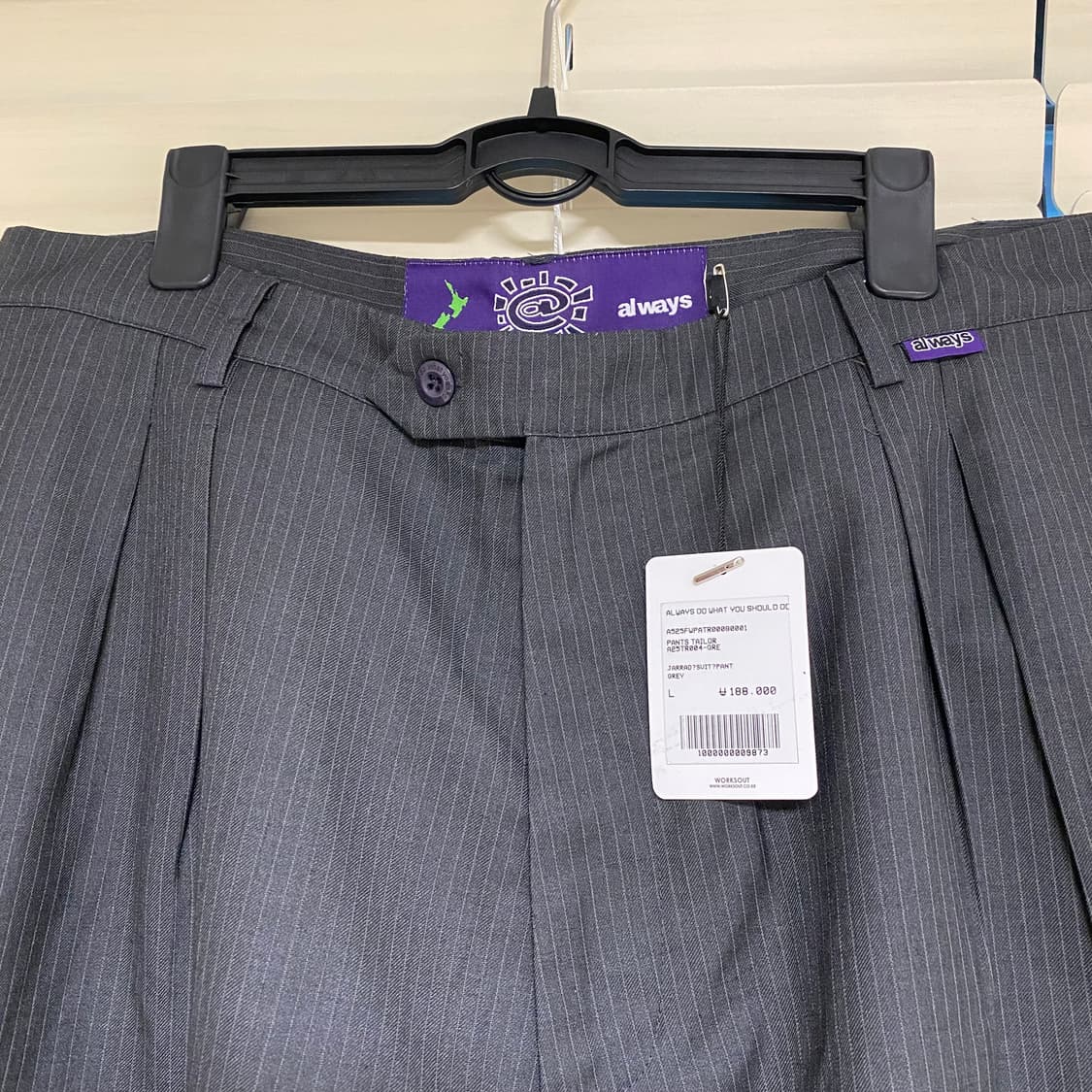 25fw 올웨이즈 Always 자라드 수트 팬츠 그레이 L 상품이미지6