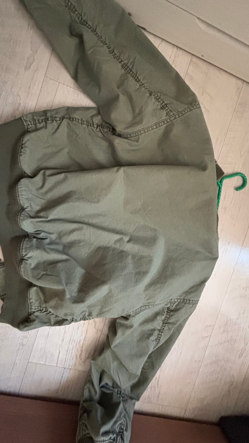 디키즈 가먼트 다이드 봄버자켓 올리브m 상품이미지3