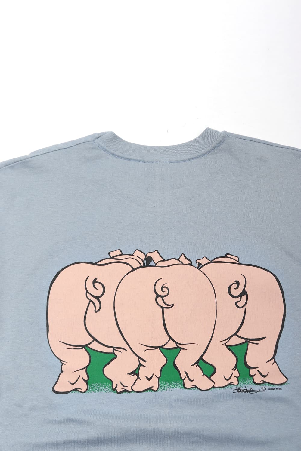 HANES 90s 원스티치 복돼지 반팔티셔츠 size L 상품이미지7