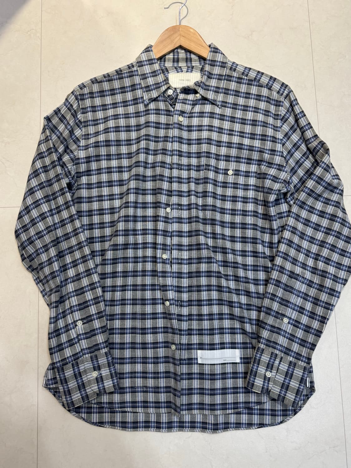 톰브라운 체크셔츠 L 상품이미지1