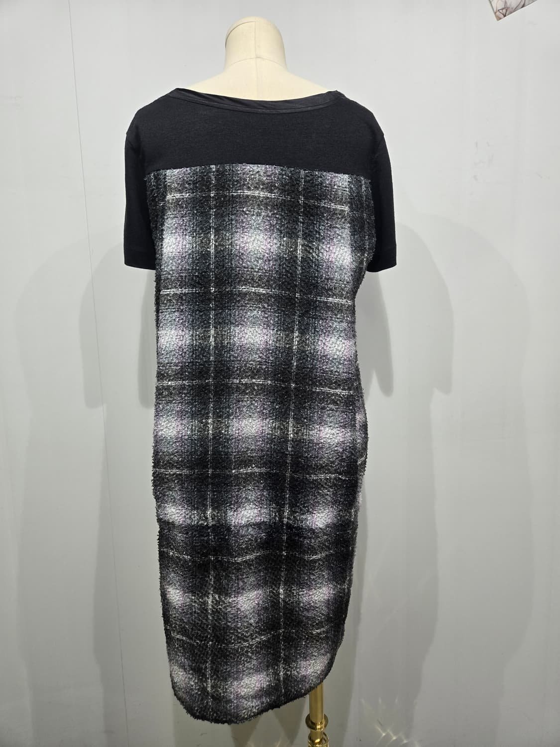 사카이 블랙 롱 티셔츠 옆트임 포인트 원피스 상품이미지2