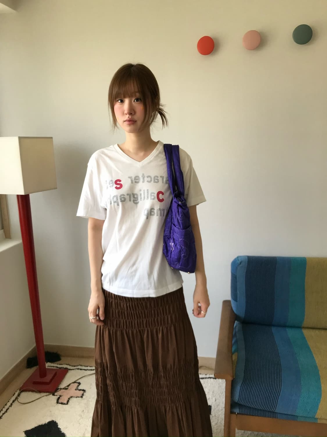 wrinkle maxi skirt  상품이미지3