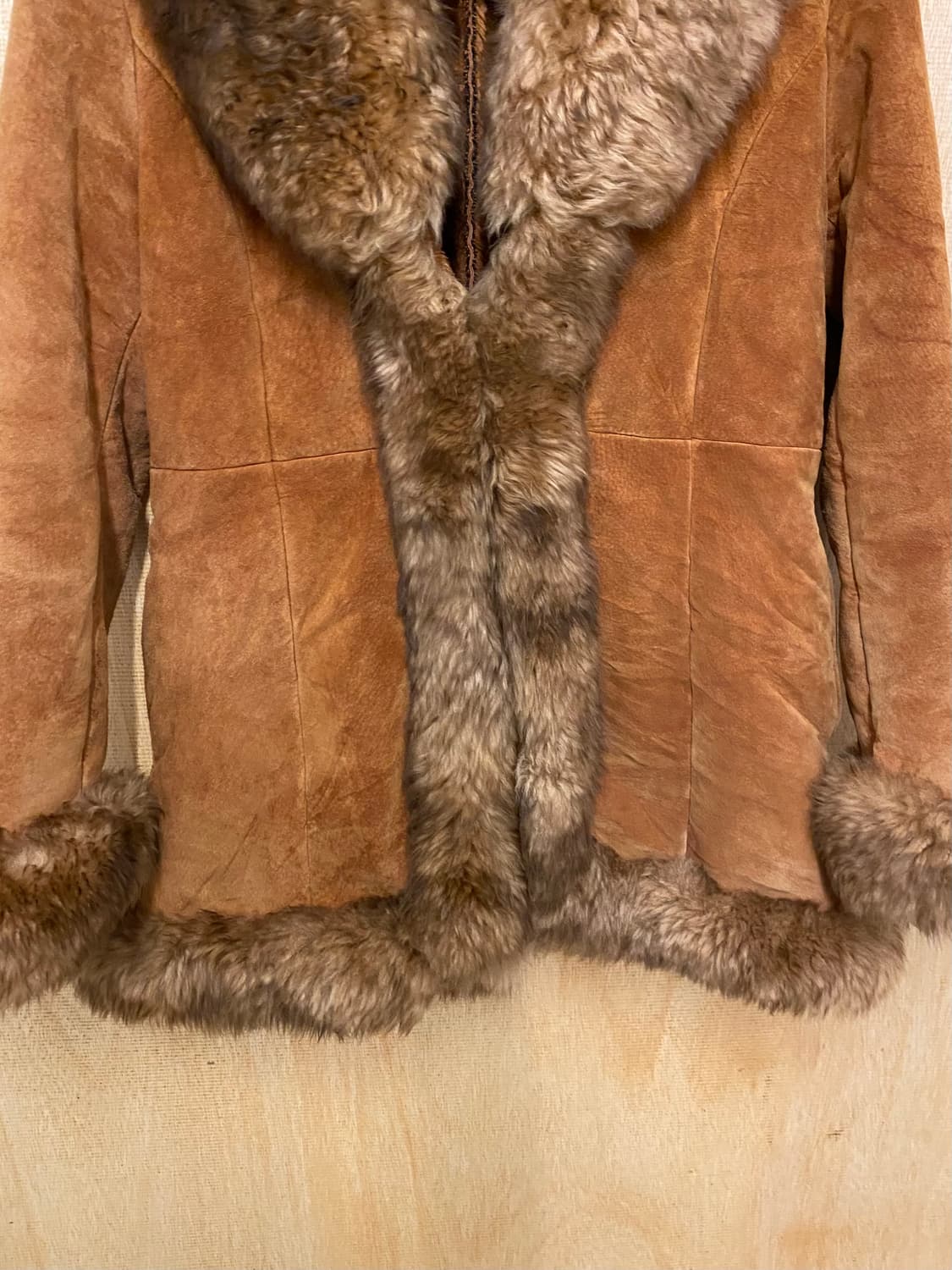 VTG mustang suede fur coat 무스탕 스웨이드 퍼코트 상품이미지6