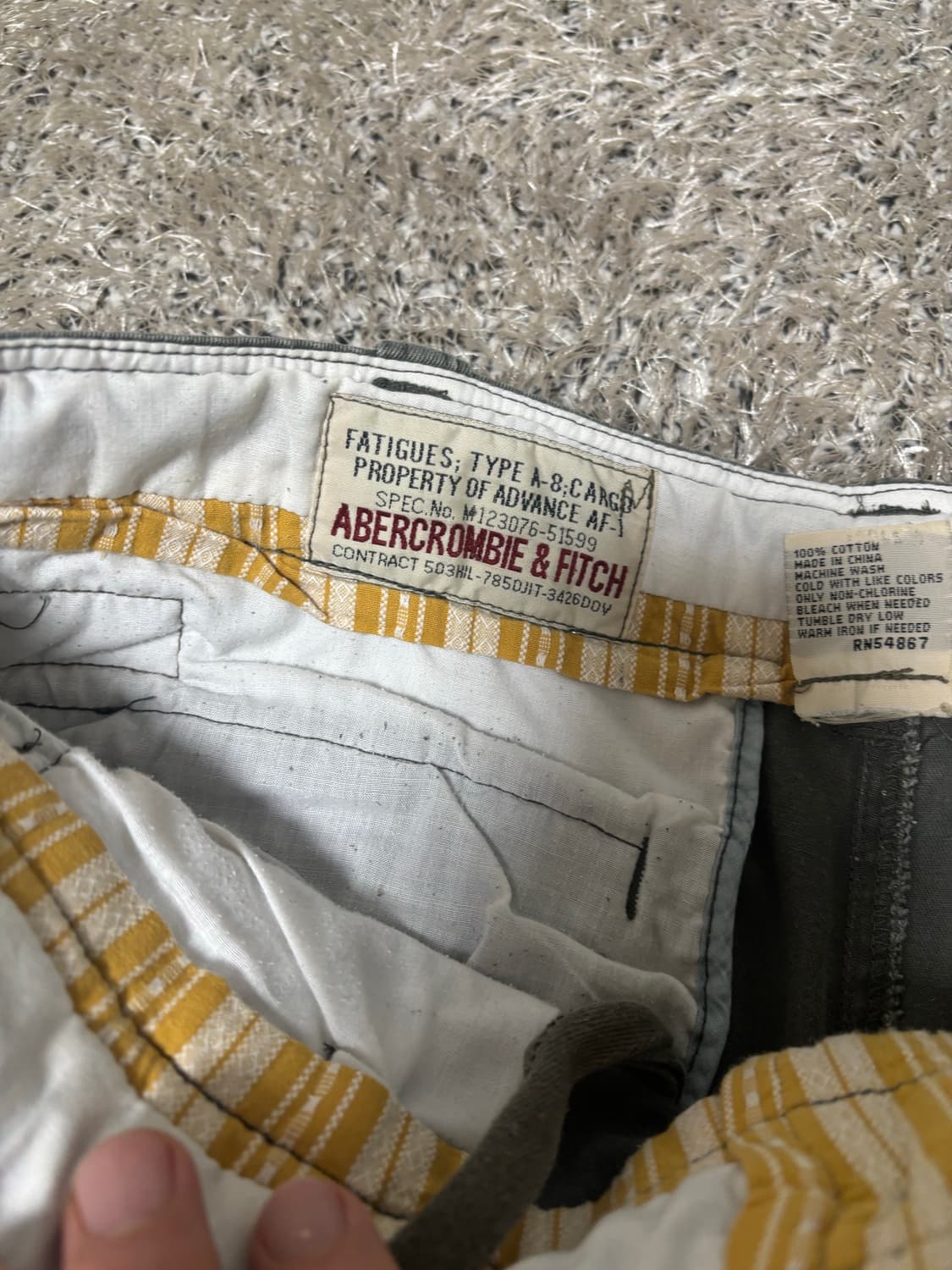 아베크롬비 카고 반바지 34사이즈 상품이미지4