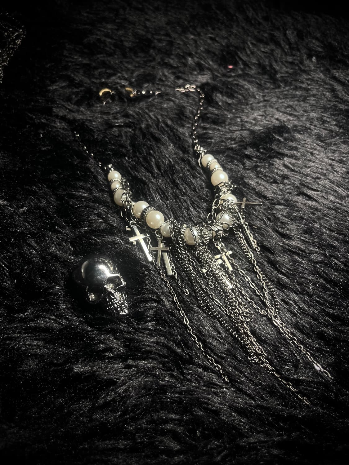 A pearl rayering necklace 상품이미지3