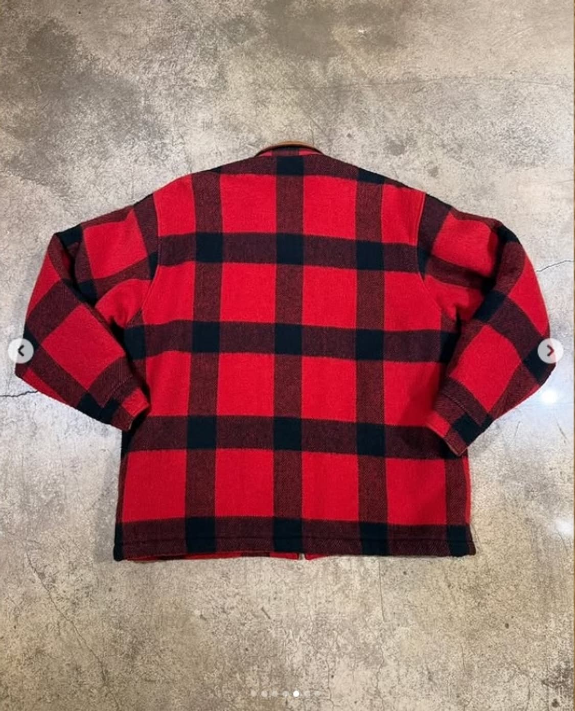 캐네디언 울 폴리 혼방 버팔로 체크 코듀로이 카라 덱 자켓 상품이미지5