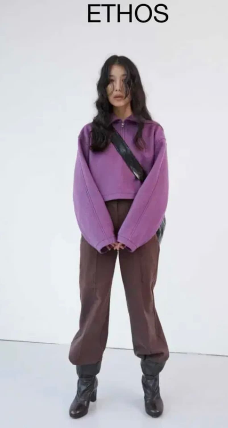Ethos Basic half zip-up PURPLE 베이직하프집업 상품이미지1