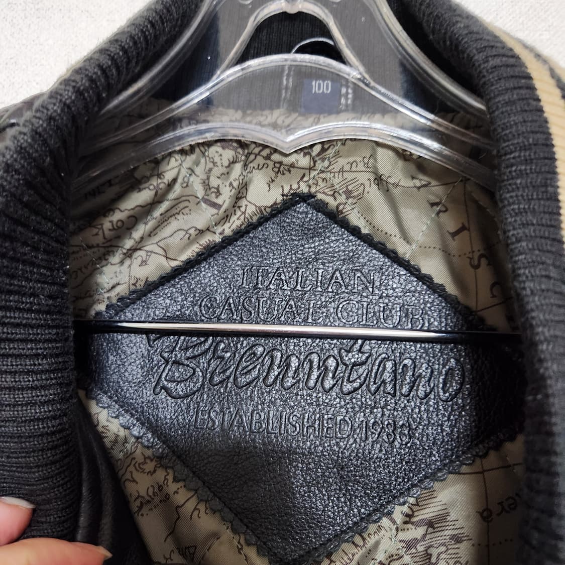 90s 브랜따노 양가죽 항공 점퍼 100 상품이미지5