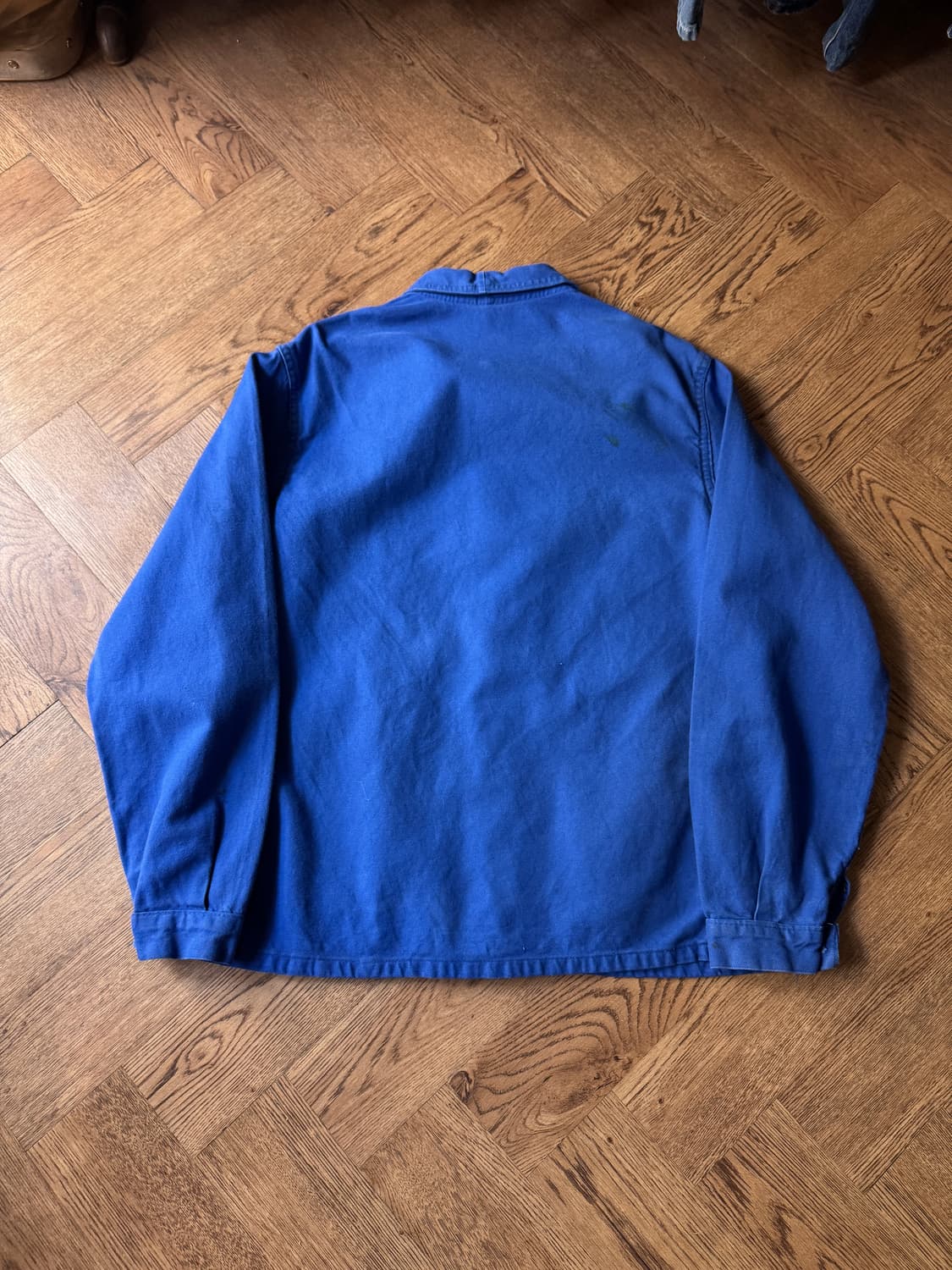 [M]Made in France 빈티지 3포켓 잉크블루 프렌치 워크 자켓 상품이미지8