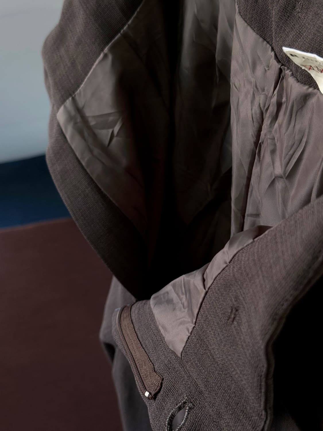  2 pleats high gauge poly trousers 상품이미지10