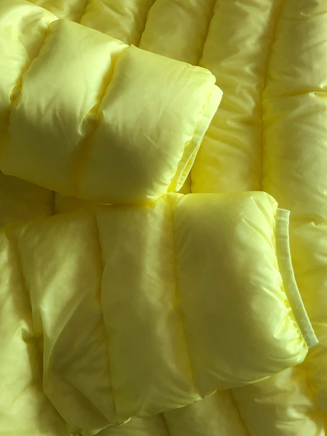 썬러브 후드 플라이 라이트 다운 자켓 옐로우 경량패딩 상품이미지6