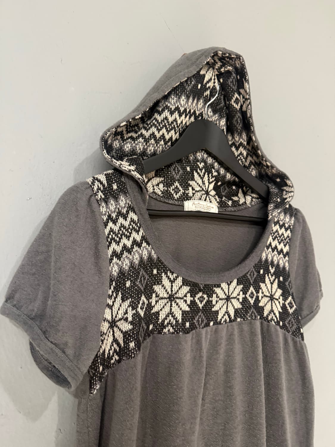 snow pattern pocket point hood top 상품이미지8