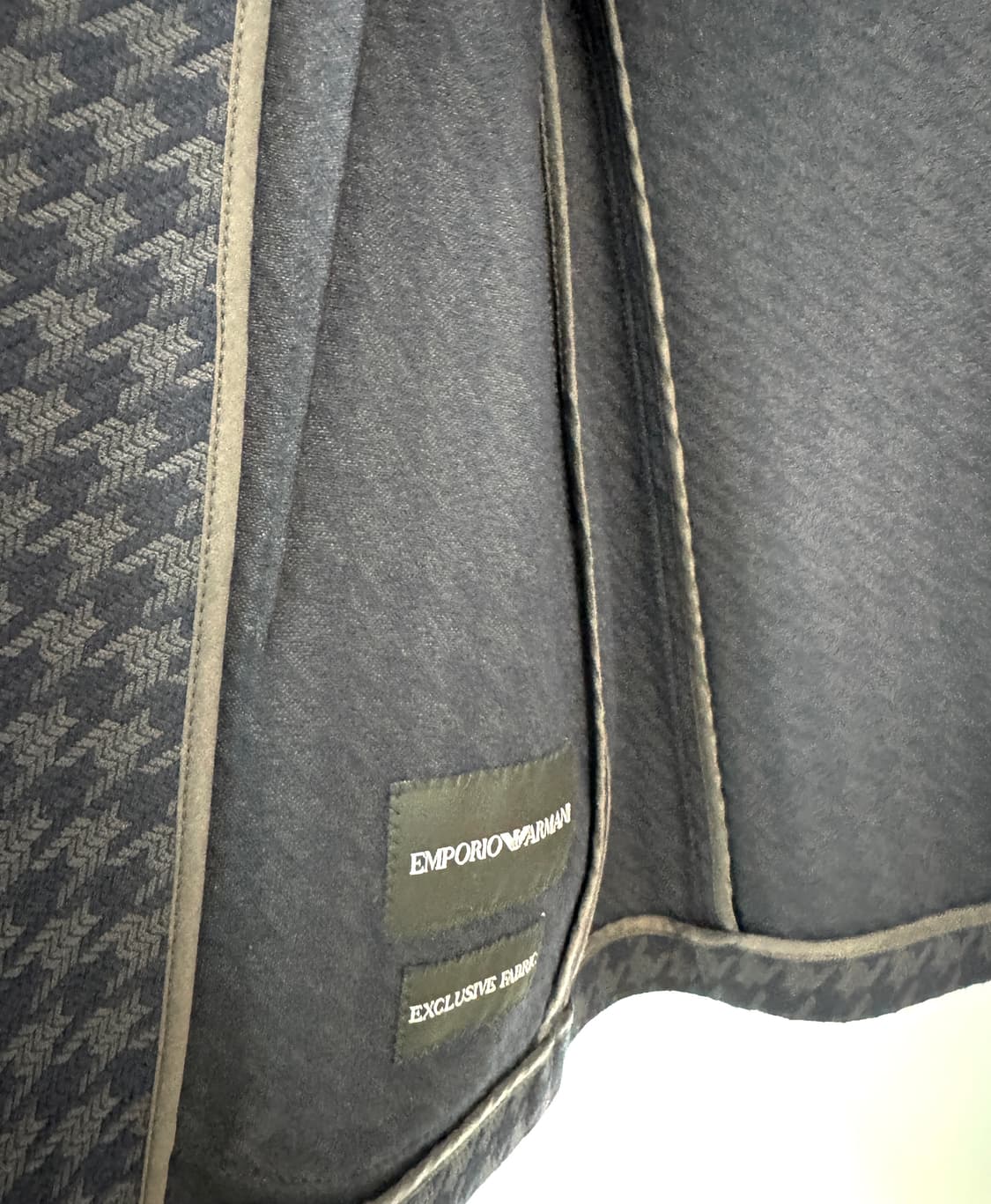 EMPORIO ARMANI 엠포리오알마니 네이비 하운드투스 블레이저 48 상품이미지7