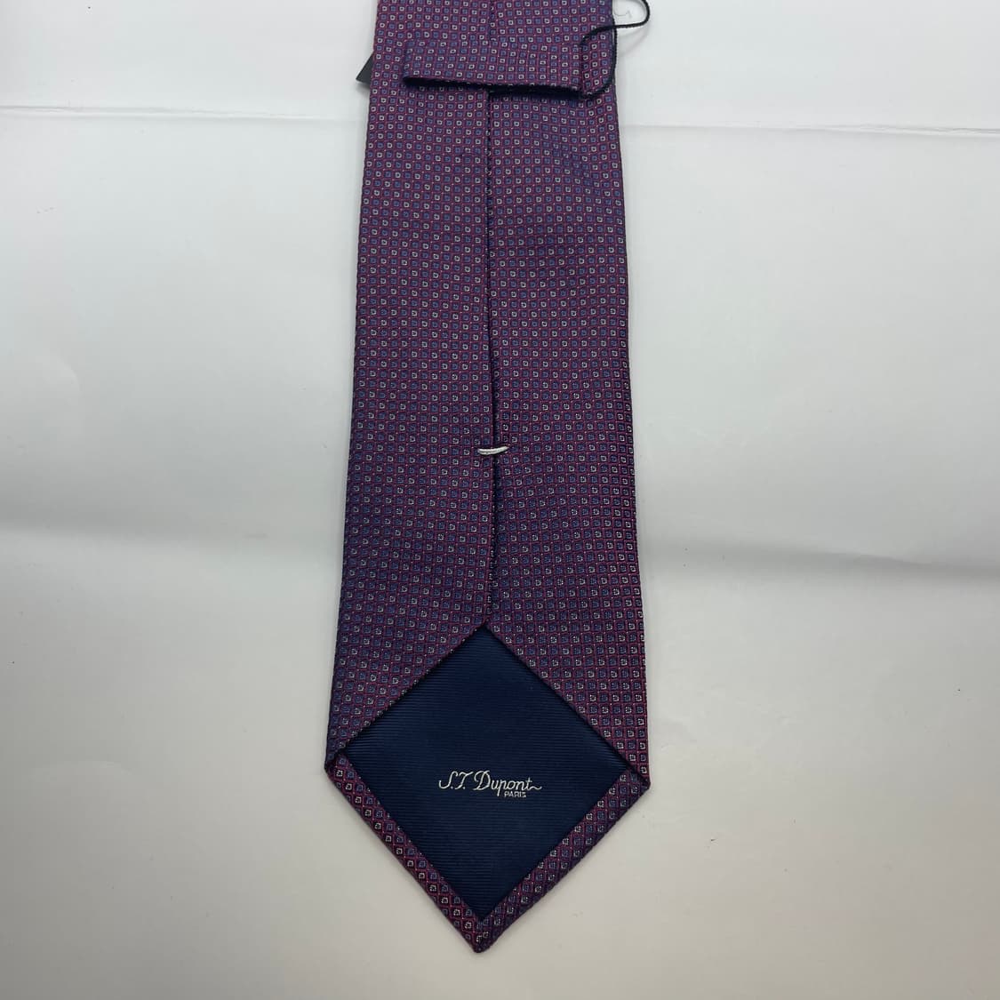 784) (S.T DUPONT) 듀퐁 패턴 넥타이 미사용 상품이미지2