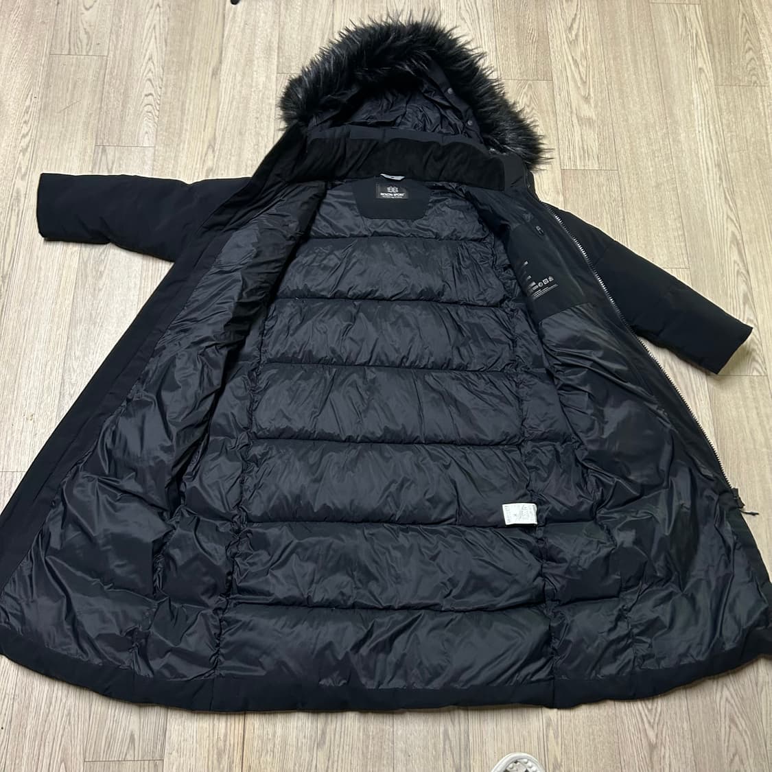 코오롱 구스다운 롱패딩 여자 95 상품이미지4