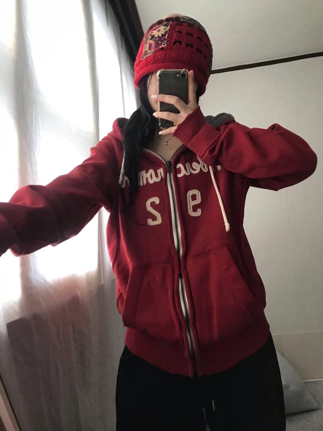 아베크롬비 레드 후드집업 상품이미지2