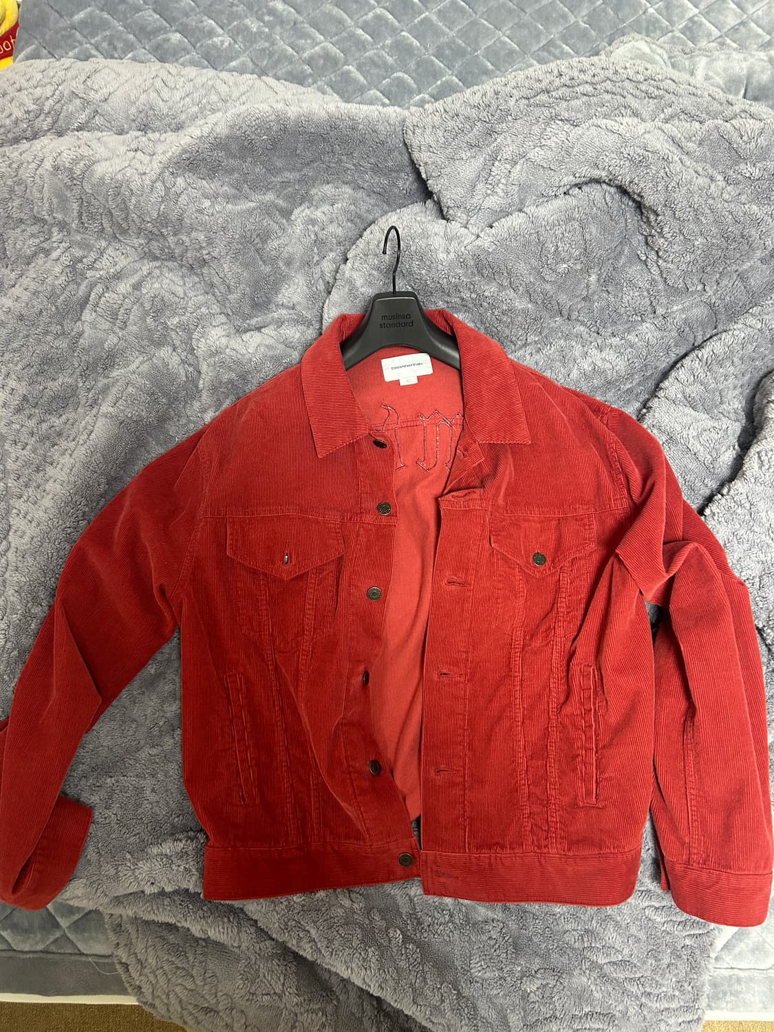 L) 디스이즈네버댓 코듀로이 트러커 자켓 레드 상품이미지2