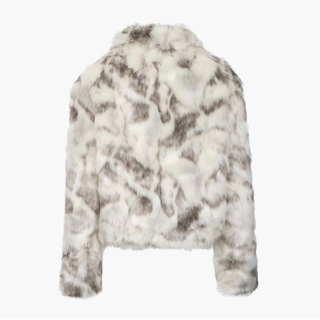 러프넥 스포티드 페이크 퍼 코트 퍼 자켓 S 상품이미지2