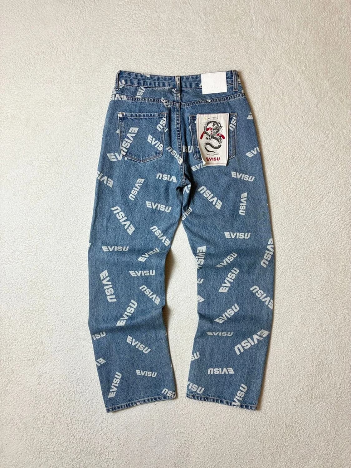 에비수 EVISU 20ss 패턴 스트레이트 데님 팬츠 PN6698 상품이미지1