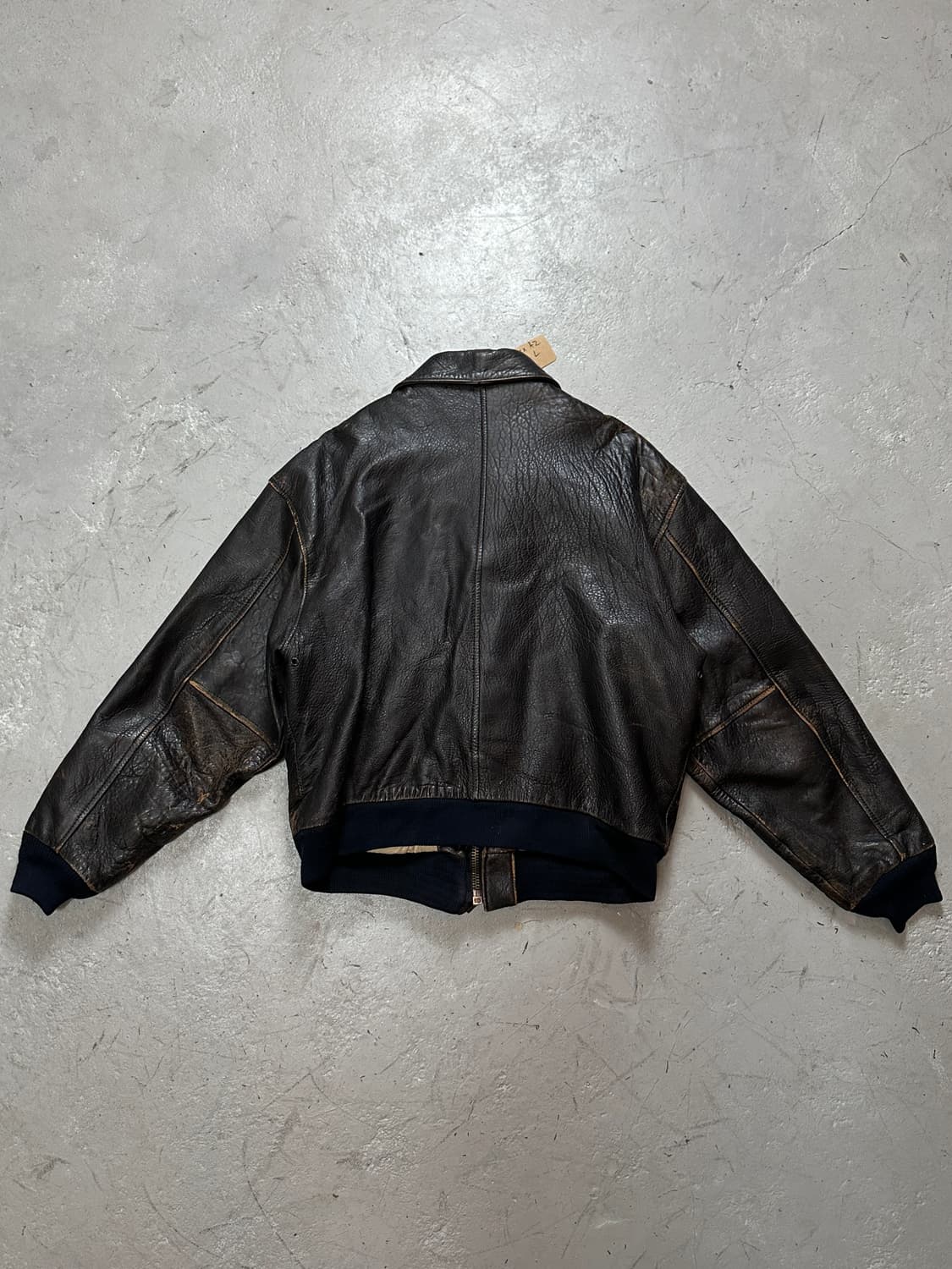80's OG 빈티지 아비렉스 A2 레더 자켓 레더 봄버 상품이미지4