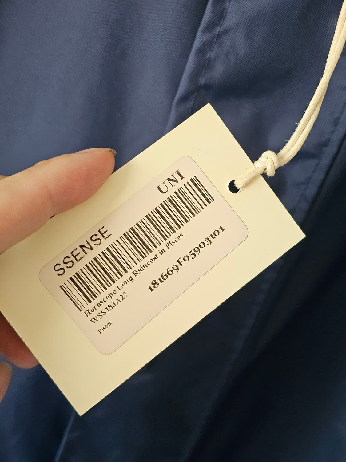 베트멍 물고기자리 롱 레인코트 네이비 상품이미지4