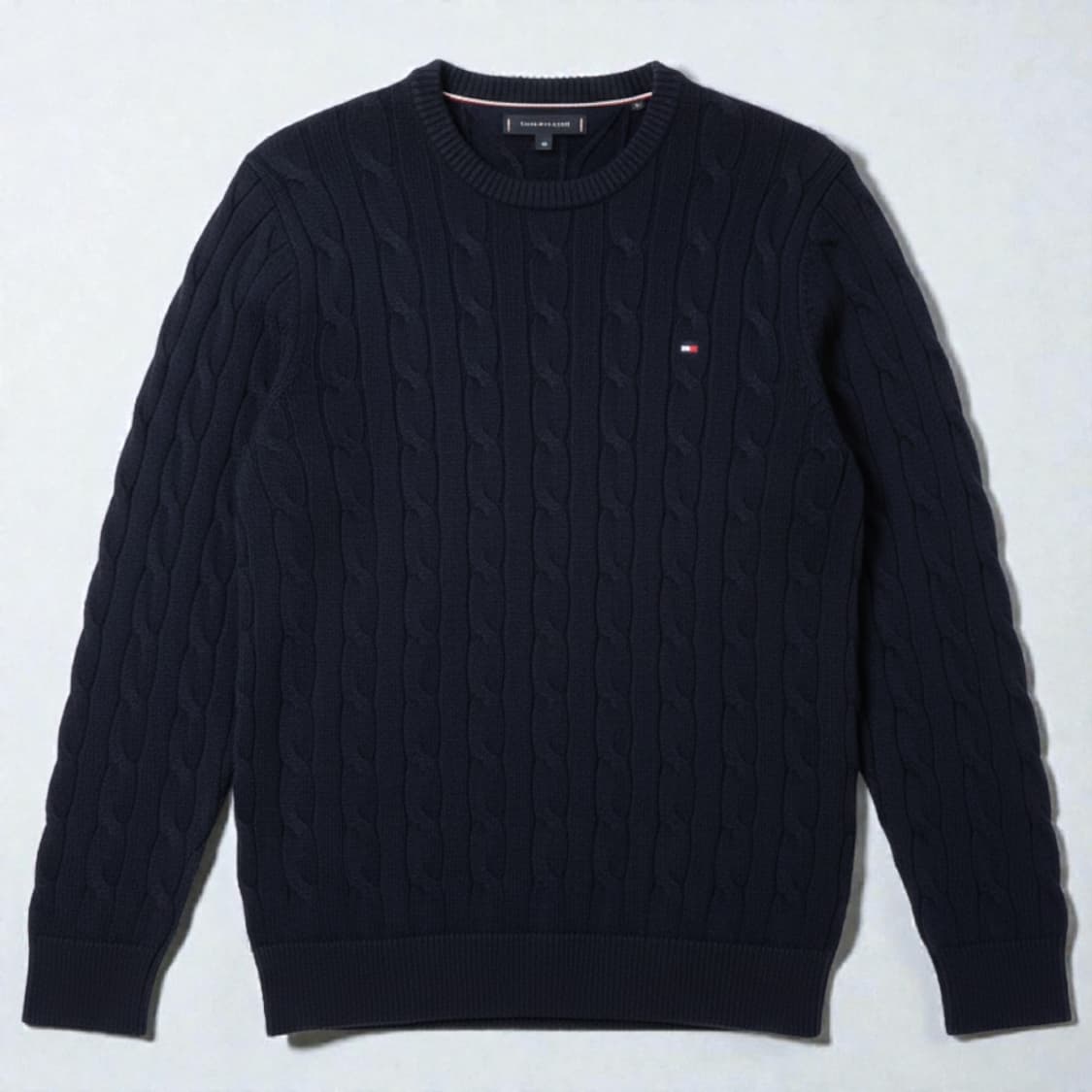 95)Tommy 타미 힐피거 케이블 꽈배기 니트 네이비 상품이미지1