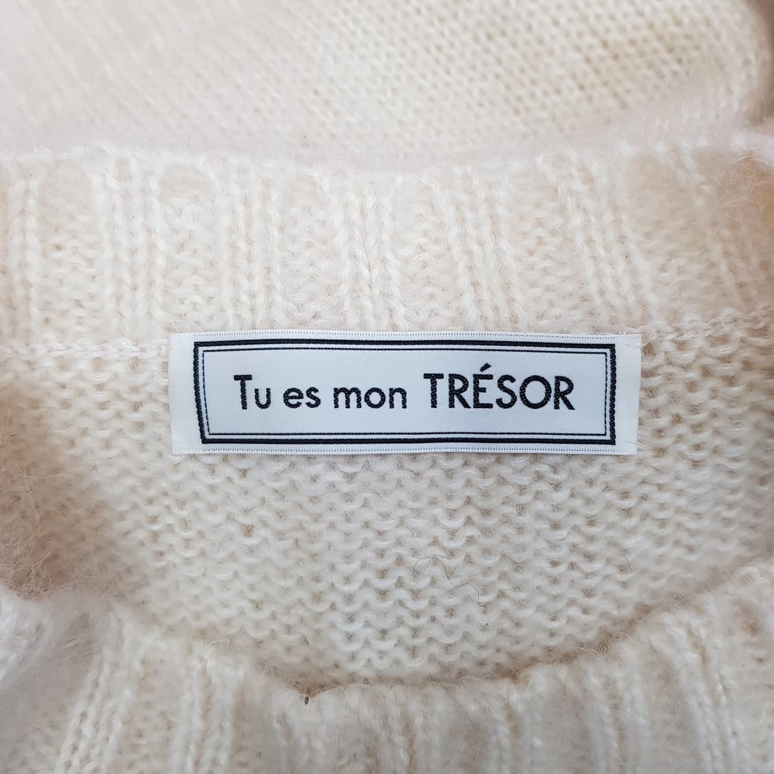 Tu es mon 2022  플라워 모헤어 니트 스웨터  F사이즈 상품이미지5