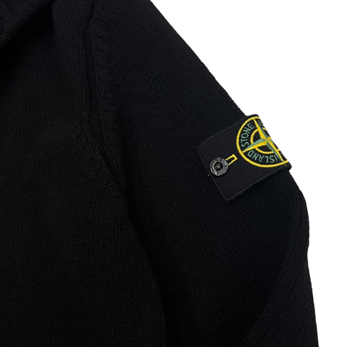 스톤 아일랜드 사이드와펜 블랙 니트집업 L 상품이미지6