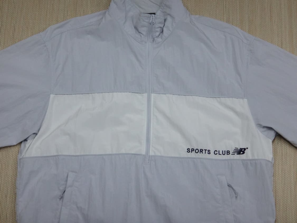 (95) 뉴발란스 남성 배색 반팔 아노락자켓 블루 상품이미지3