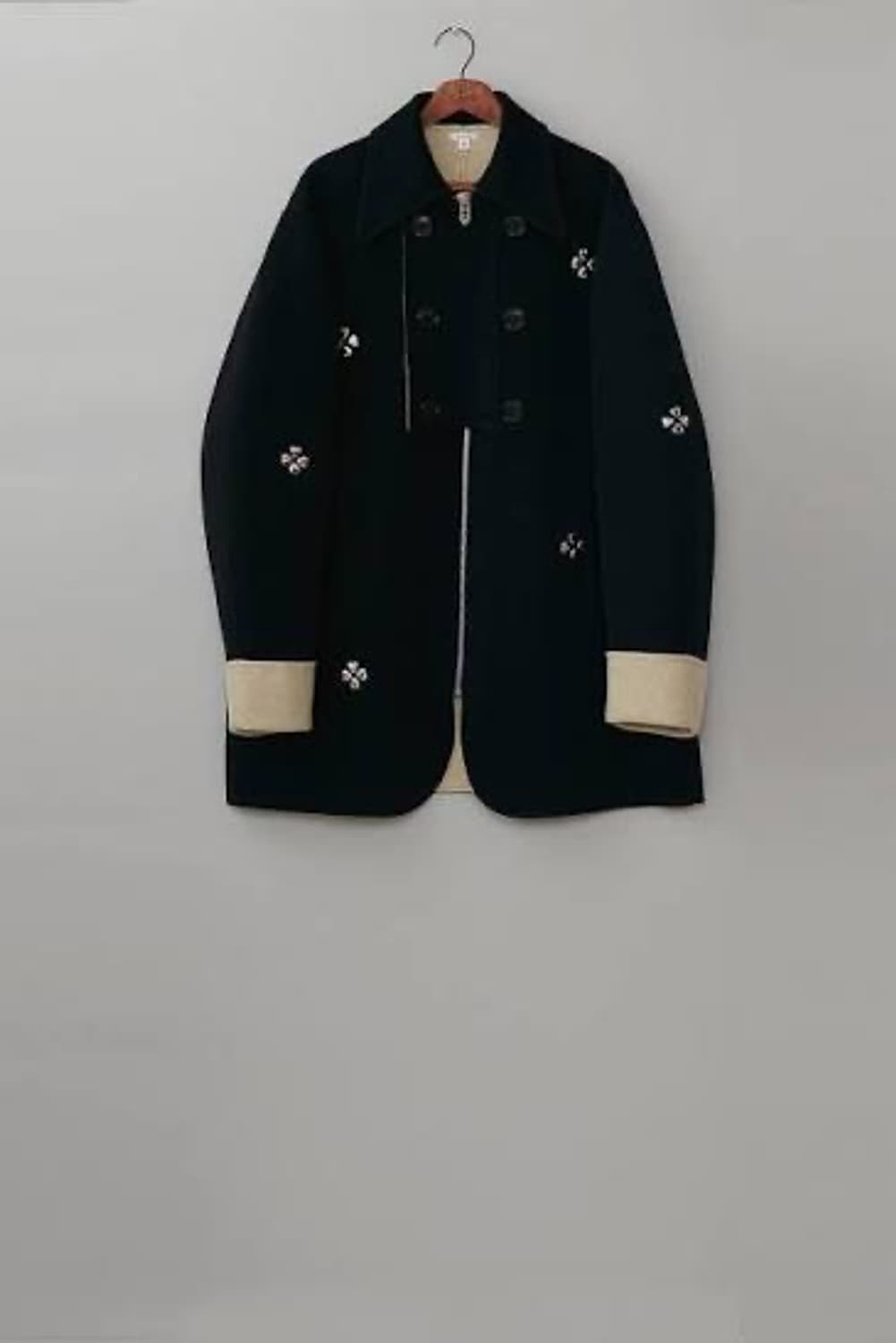 21AW MASU ZIP-UP CLOVER STUDS COAT 마수 코트 상품이미지1