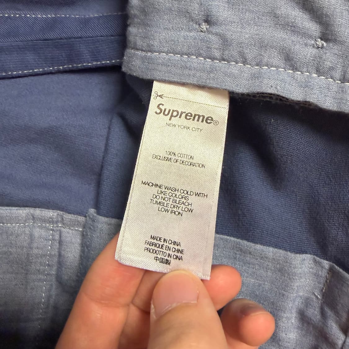 슈프림 Supreme 핀업걸 치노 팬츠 바지 워시드 블루 32 상품이미지10