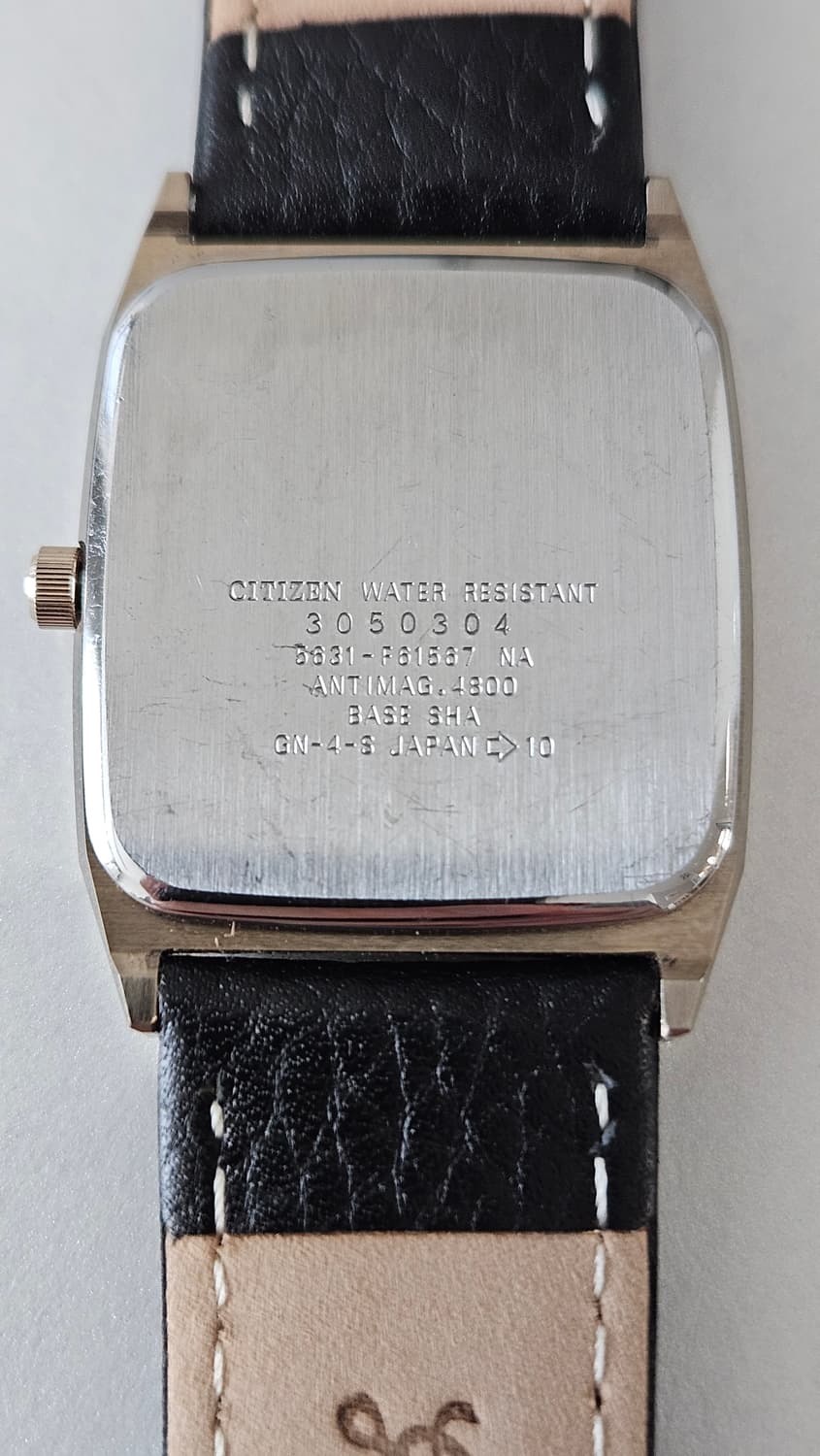 시티즌 Forma 사각 빈티지 가죽 시계 상품이미지7