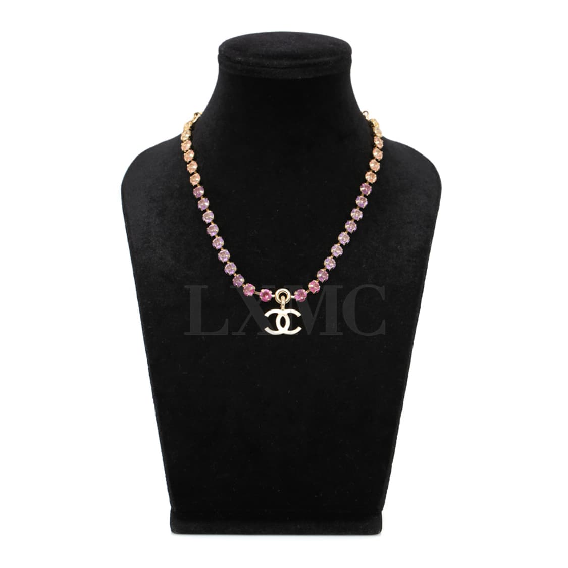 샤넬 초커 레인보우 라인스톤 목걸이 코코마크 네크리스 ABC311 상품이미지8