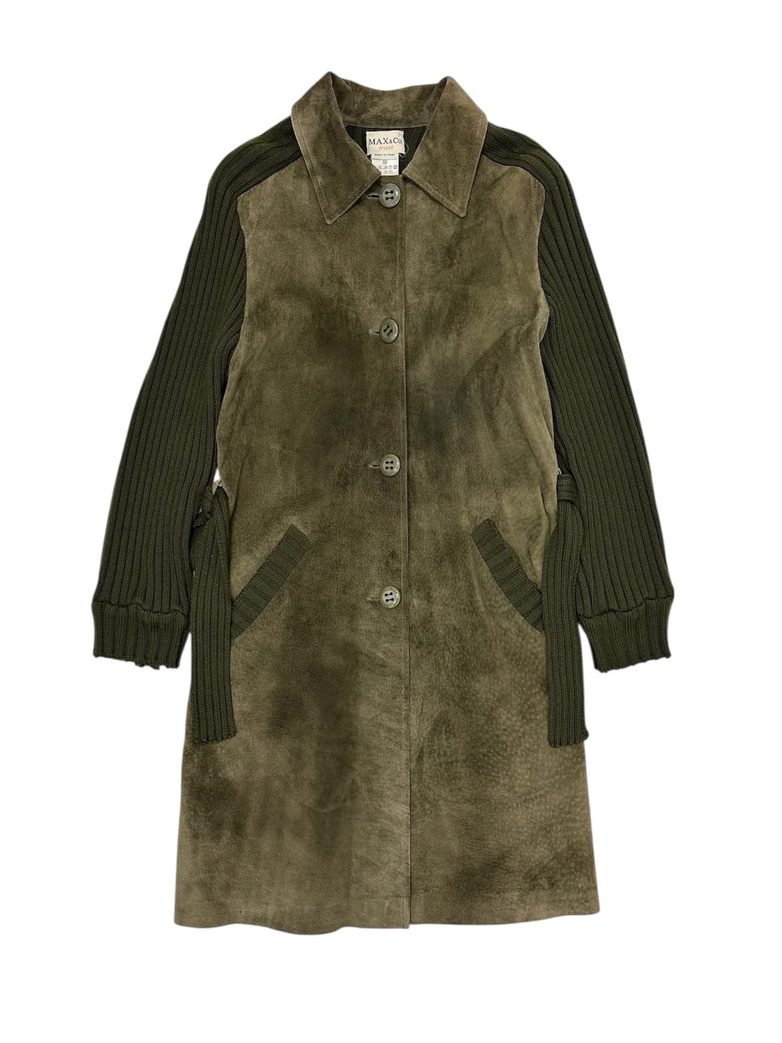 MAX&Co. Suede × Knit Coat 상품이미지1