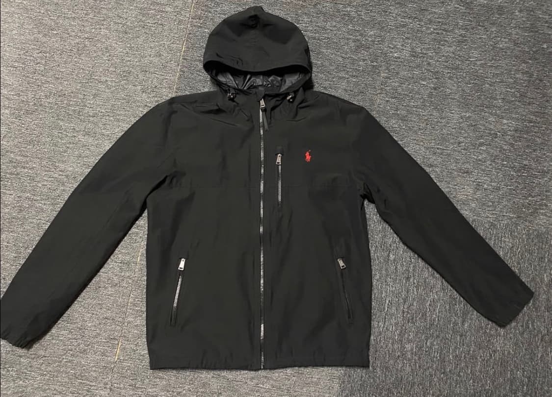 폴로 랄프로렌 최신형QR택 소프 바람막이 자켓 블랙 S 상품이미지6